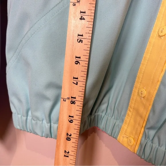 Vintage Leon Levin Pastel Colorblock Windbreaker Jacket 1980s Women’s Spring - Picture 6 of 7